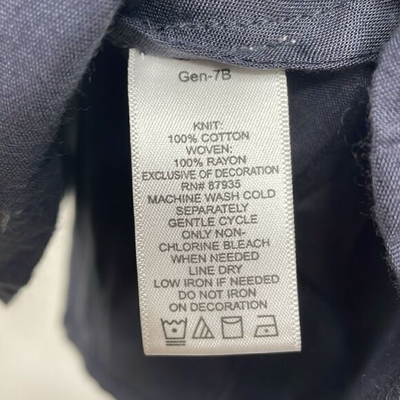 LOGO Lavish Sequin Embroidery Trapeze Tunic size XL Gray - Picture 10 of 12